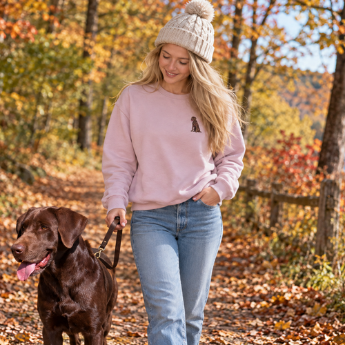 Embroidered Dog Sweatshirt